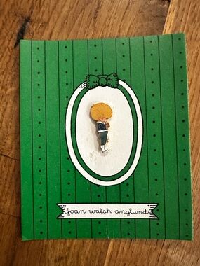 vintage Joan Walsh Anglund enamel pin